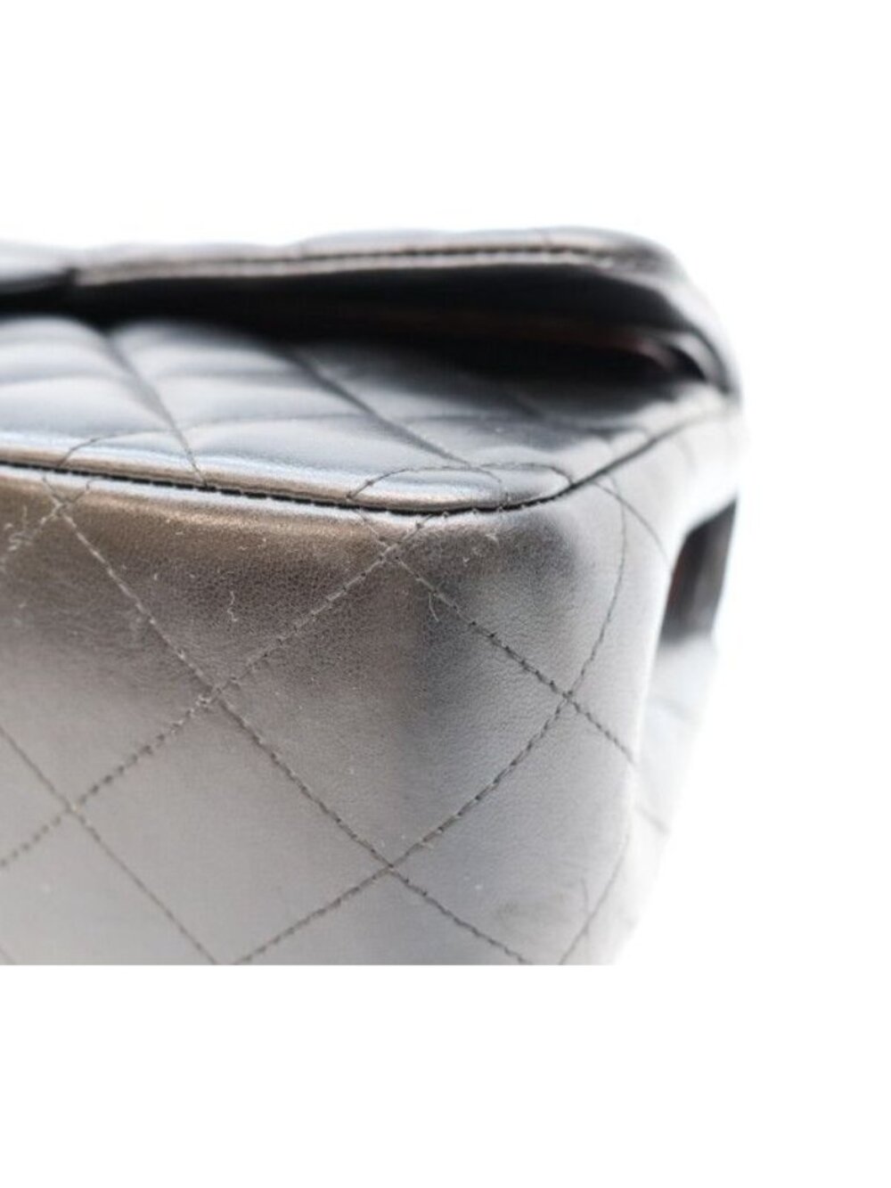 Chanel Black Lamb Silver Double Flap Maxi Quilted 30 - Picture 10 of 15